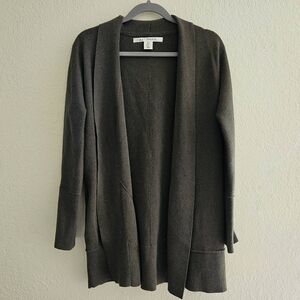 Max Studio - Open-Front Cardigan In Olive Green